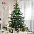 HOMCOM 7.5 Foot Artificial Christmas Tree, Nordic Pine, Green — 2