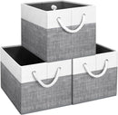 Fab totes Storage Bins Foldable Storage Baskets with Rope Handles — 1