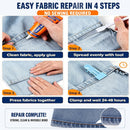 120 ML Fabric Glue Permanent for Clothing Repair, Washable, Dry Clear — 6
