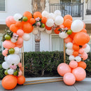 RUBFAC 135pcs Orange Balloons Different Sizes 18 12 10 5 Inches, Burnt Orange Fall Balloon Arch Kit Garland for Halloween Party Thanksgiving Baby Shower Birthday Decoration — 4