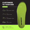 Superfeet All-Purpose Wide-Fit Support Insoles (WideGreen) for Wide Feet (3E-6E) & All-Day Workers — 7