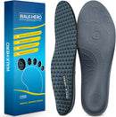 WalkHero Plantar Fasciitis Relief Insoles, High Arch Support Shoe Inserts - Gray — 1