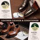 Shoe Shine Kit, Mens Gifts Ideas - 15PCS Shoe Polish Kit with Saddle Soap, Mink Oil, 3 Shoe Polishes, 3 Shoe Brushes and more, All-inclusive Leather Care Kit for Leather Shoe Boot Cleaning and Care — 4