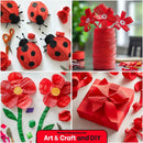 4 Red Streamers, 328ft Pack of Crepe Paper Party Decorations | 4 Pack - Red — 5