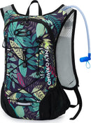 Lightweight Hydration Backpack, Running Backpack with 2L Water Bladder | Blue Print2 — 1
