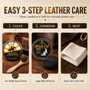 Feilove Saddle Soap & Mink Oil Leather Cleaner & Conditioner Kit, 6-Piece — 5