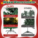 LEVELEVE Premium 6FT Pre-Lit Classic Artificial Holiday Christmas Tree w/1,000 Branch Tips,250 LED Lights for Home,Office,Party Decoration — 4