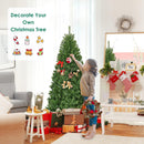 DREAMADE 6ft Prelit Christmas Tree, Xmas Tree with 1000 PVC Branch, 350 Pre-Strung Dual-Colored LED Lights, 11 Lighting Modes & Foldable Base, Artificial Christmas Trees for Home, Party, Holiday Decor — 6