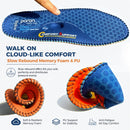 BPKW Work Insoles for Standing All Day Memory Foam Arch Support Heel Cushion Men Women — 4
