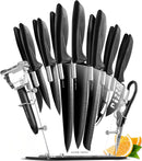 Home Hero 16-Piece Kitchen Knife Set - Knife Block Set — 1