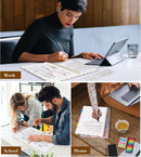UEBZFOCS Graph Paper Notebook, Spiral Notebook Journal 8.5” x 11”, A4 Large Grid Notebooks for Women Men, 100 GSM Graph Paper, Hardcover Spiral Graphing Journals for Work School Engineering, Gingham — 7