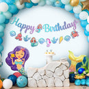 KatchOn Blue Happy Birthday Banner - 10 Feet, Pre Strung | Iridescent — 4