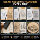 SuFly Carbon Paper for Tracing, Black Graphite Paper for Drawing, 50 Sheets | Graphite Black | 8.5 in. x 11 in. (1 Pack) — 4