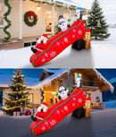 EAONE 7FT Christmas Inflatables Outdoor Decorations, Cute & Funny Inflatatable Christmas Santa Snowman Slide Blow Ups Yard Decoration with Lights for Garden Lawn Home Xmas Holiday Season Decor — 2