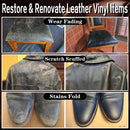 Leather Recoloring Balm Black Leather Dye Vinyl Paint Car Interior Seat Furniture Conditioner Couch Recliner Boots Jacket Shoes Handbag — 2