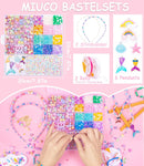 MiuCo Bracelet Making Kit for Kids Girls - Makes 18+ Bracelets, Cute Beads for Jewelry Making Kits with Charms -… — 2