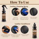 Bondtech Leather Cleaner and Conditioner Kit, Leather Conditioner & Car Interior Cleaner Spray for Car Seats, Furniture etc — 6