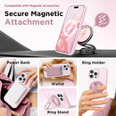 GolbinBox Magnetic for iPhone 16 Pro Case, Silicone Cover, Chalk Pink — 4