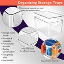 CLEARSPACE Plastic Storage Bins With lids – Perfect Kitchen Fridge Organizer, Pantry Organization, Cabinet Organizers (4 Pack) — 4