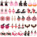 MARFOREVER 40 Pcs/20 Pairs Pink Halloween Charms for Jewelry Making — 1