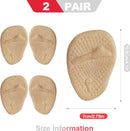 4-Pack Metatarsal Pads and Ball of Foot Cushions for Women, Reusable Non-Slip Forefoot Shoe Inserts for High Heels with Gel Cushioning for Instant Pain Relief and All-Day Comfort 2