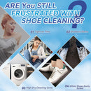 White Shoe Cleaner, 6.76 Oz Shoe Cleaning Kit with Brush and Towel, Sneaker Cleaner Work on Leather, Knit, Canvas, Suede, PU — 2