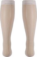 Truform Sheer Compression Stockings, 15-20 mmHg, Women's Knee High Length, 20 Denier, Ivory, Small | Small (1 Pair) — 6