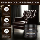 Dark Brown Leather Recoloring Balm, Color Restorer, Scratch Remover, Leather dye & Paint for Furniture, Couches,Car Seats — 5