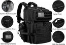 LHI Military Tactical Backpack for Men and Women 45L Army 3 Days Assault Pack Bag Large Rucksack with Molle System Black — 4