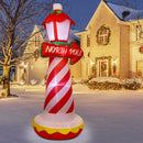 Juegoal 6 FT Christmas Inflatables Outdoor Decorations, Inflatable Xmas Lighthouse, Lighted Blow Up North Pole Sign with Built in LED Lights, Light Up Holiday Winter Lawn Yard Garden Decor — 4