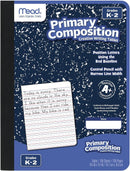 Mead Primary Composition Book, Primary Ruled Journal, Grades K-2, 7-1/2" x 9-3/4", 100 Sheets, Blue Marble (09902) | Pack of 1 — 1