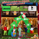 12 FT Santa's Candy Tree Arch Outdoor Inflatable with Rotating LED Colorful Lights for Christmas Holiday Party Decoration, Winter Garden Decoration — 2