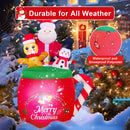 Christmas Inflatables Outdoor Decorations 6FT Blow Up Santa Claus Gingerbread Man Snowman in Xmas Mug for Outdoor Christmas Decorations — 4