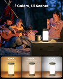 Glocusent LED Rechargeable Camping Lantern, Camping Light with 5000mAh | Green — 4