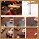 60 Pcs Leather Working Kit Leather Crafting Kit Leathers Sewing Kit — 6