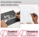 Mr. Pen- Liquid Chalk Marker Pen, 4 Pack, Assorted Size Tip | Assorted Size & Tip — 5