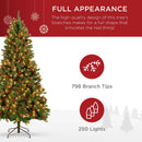 Best Choice Products 6ft Pre-Lit Pre-Decorated Artificial Christmas Tree Spruce w/Twinkling LEDs Pinecones, Berries, 250 Lights, w/ 798 Tips — 5