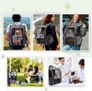 Cat Carrier Backpack, Expandable Pet Carrier with Sun Shade & Full Front Opening, Breathable Mesh Backpack for Small Dogs & Medium Cats Up to 18 Lbs, Foldable for Hiking, Camping (Grey) — 7