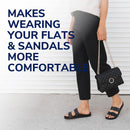 Dr. Scholl's Love Your Flats & Sandals, 3/4 Length Insoles for Women, Shoe Size 6-10: All-Day Comfort Shoe Inserts for Women with Arch Support, Metatarsal Foot Pads, Relieves Shoe Discomfort - Clear Gel for Open Side Flats — 7