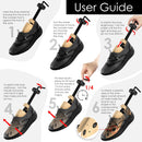 Medipaq Pine Shoe Stretchers for Men Women US Size 8-13 - 4-Way Adjustable — 4