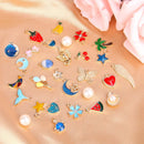 SANNIX 350Pcs Bracelet Charms Jewelry Making Charms Assorted Gold Plated Enamel Pendants for DIY Necklace Bracelet… — 2