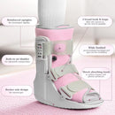 Jewlri Walking Boot for Broken Foot Injury, Air Cam Walker Boot, L - Grey & Light Pink — 2