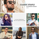 GQUEEN Retro Semi Rimless Polarized Sunglasses Men Womens UV400 Shades GQO6 | 2 Glossy Black Black & Matte Black Black(silver Rim) — 2