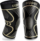 Copper Compression Knee Brace for Knee Pain Women & Men (2 Pack, Medium) — 1