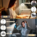 Foneso Desk Lamp Clip on Light, 48 LED USB Lamp with 3 Color Modes 10 Brightness Levels, 360° Flexible Gooseneck Eye… — 6