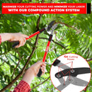 TABOR TOOLS GG12A Anvil Lopper with Compound Action, 30 Inch Tree Trimmer & Branch Cutter, Heavy Duty Tree Pruner with 2 Inch Cut Capacity, Chops Thick Dry Branches with Ease | GG12A 30 Inch Anvil Lopper with lever — 6