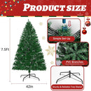 LEVELEVE Premium 7.5FT Pre-Lit Classic Artificial Holiday Christmas Tree w/1,450 Branch Tips,380 LED Lights for Home,Office,Party Decoration — 2