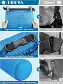 HEETA Dry Bag Waterproof Backpack with Phone Case 5L | Blue — 4