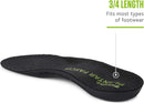 Sof Sole Plantar Fascia Insoles (FSA&HSA Eligible) - 3/4 Length, Gel in Heel- Support in Arch, For Women - Black — 3