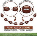 4PC - Football Party Decorations - Football Banner - Football Hanging Decorations Decor for Themed Birthday Party Bowl Game Fans Home Garland Supplies Flag | Football Banner 1 — 3